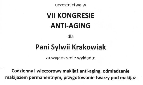 Kongres Anti-Aging w Warszawie Art of Beauty Sylwia Krakowiak